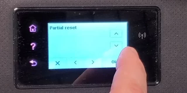 Yazıcıyı sıfırlama işlemini temsil eden bir görsel.