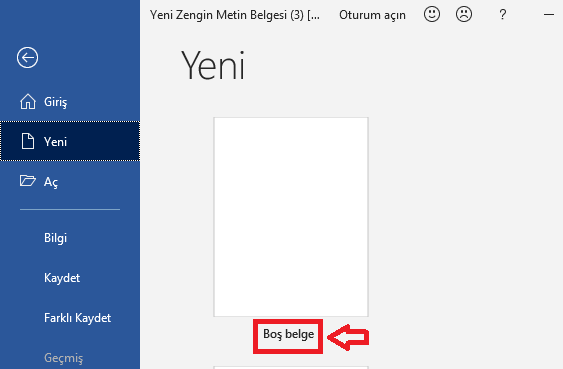 Word Belgesine Simge Ekleme