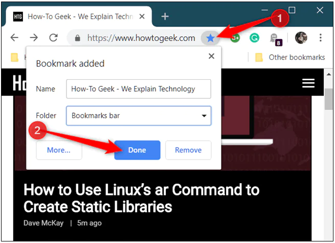 Bilgisayarda Google Chrome Yer İmleri Oluşturma, Görüntüleme ve Düzenleme