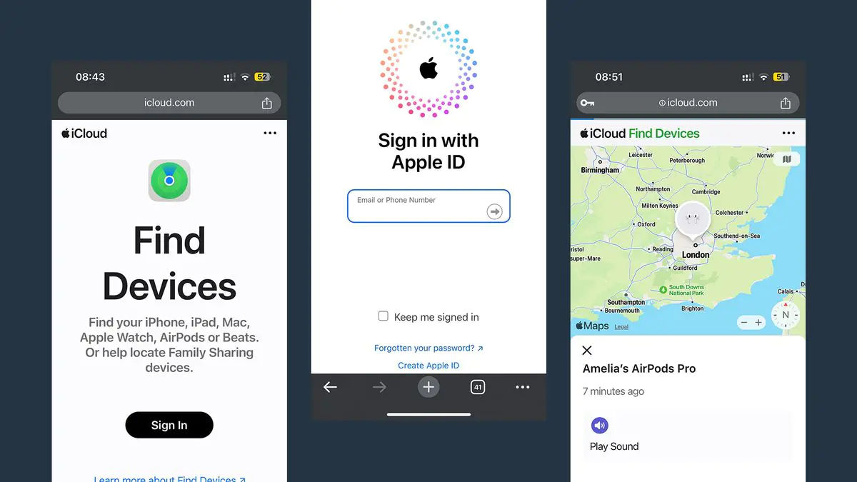 İCloud'u kullanarak AirPods kılıfı nasıl bulunur?