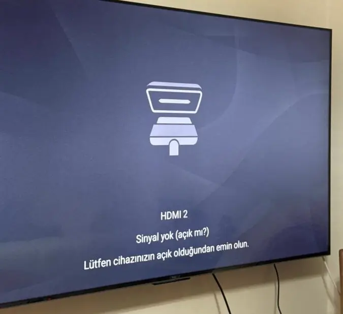 Toshiba TV HDMI Görmüyor
