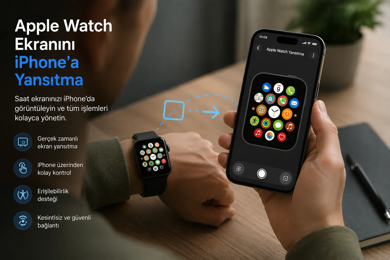 Apple Watch Ekranını iPhone'a Yansıtma