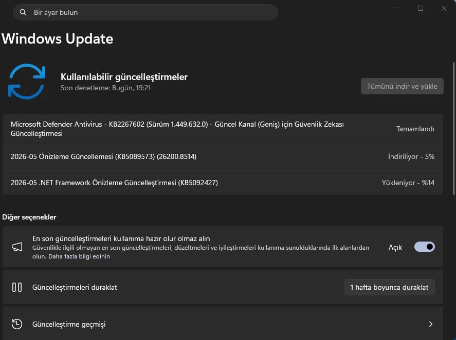Windows 11 Düşük Gecikme Profili nasıl açılır