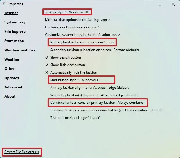 Windows 11 Görev Çubuğunu Taşıma, görev çubuğu konumu üst ve yan ekran ayarları