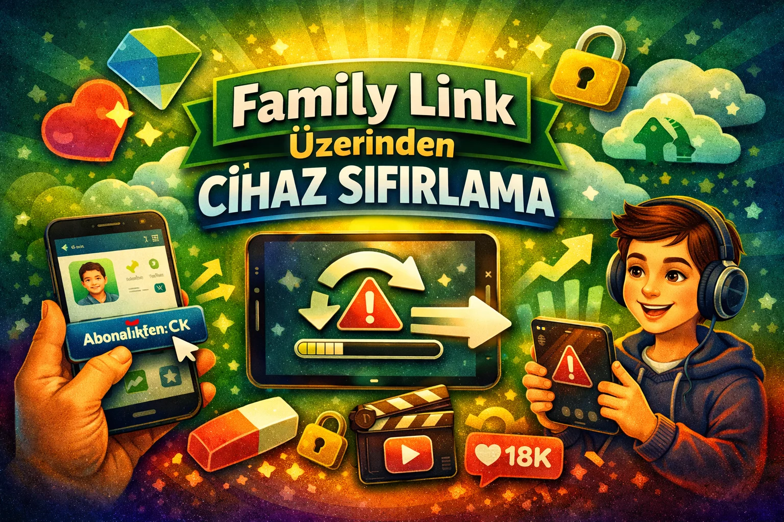 Google Famili link üzerinden cihaz sıfırlama adımları sayesinde kısıtlı cihazlarınızı fabrika ayarlarına döndürün ve sorunları çözün.