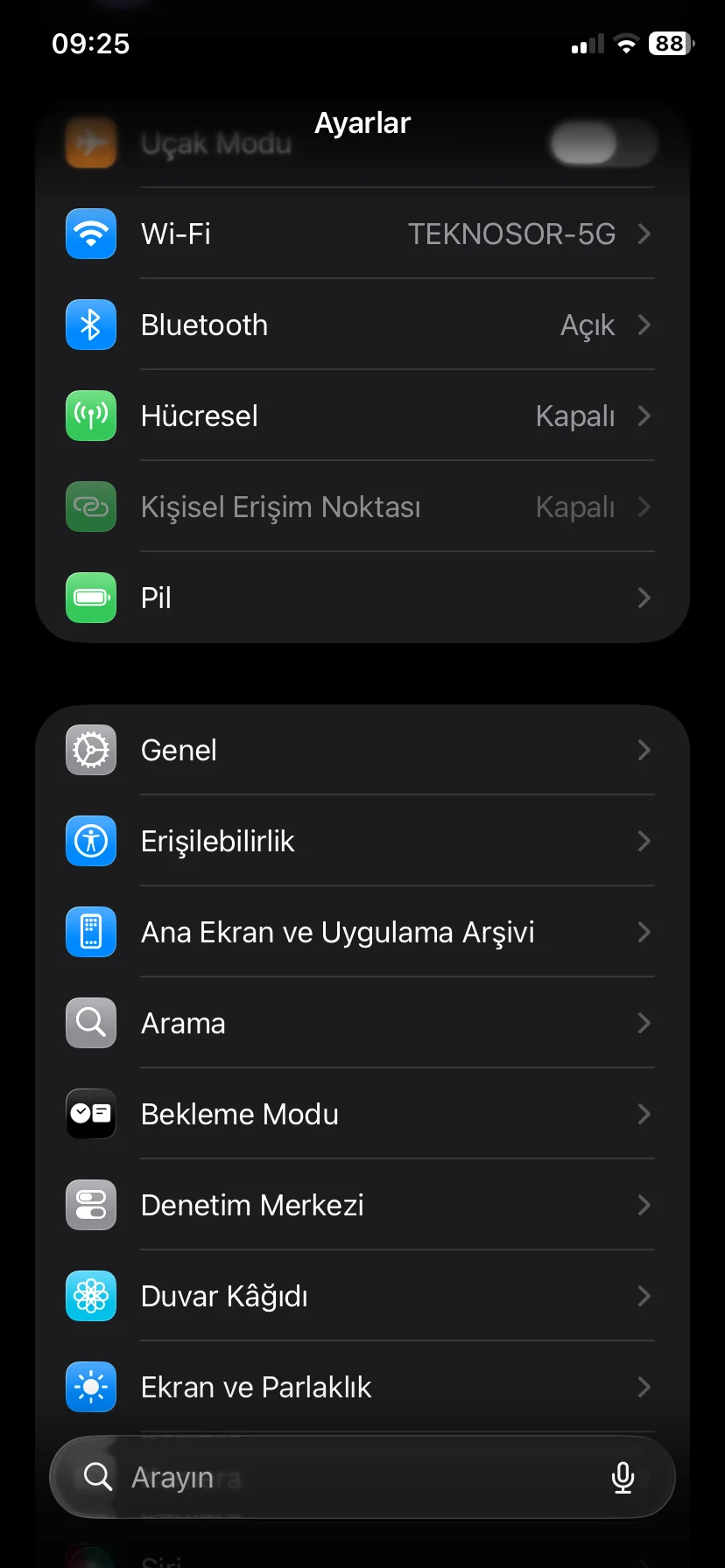 iPhone Telefonu Güneş Moduna Alma iPhone Telefonu Güneş Moduna Alma