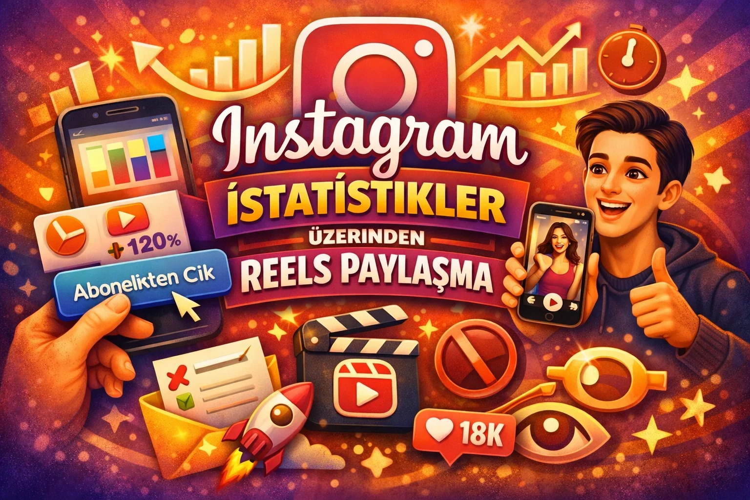 istatislikler üzerinden Reels paylaşma