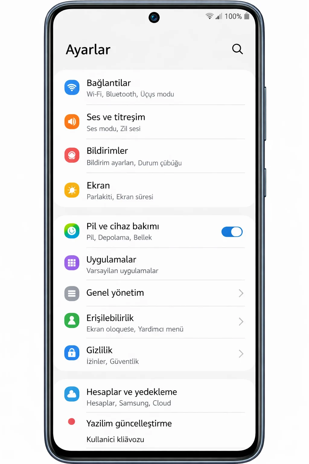 Samsung'da Pik koruması nasıl açılır?