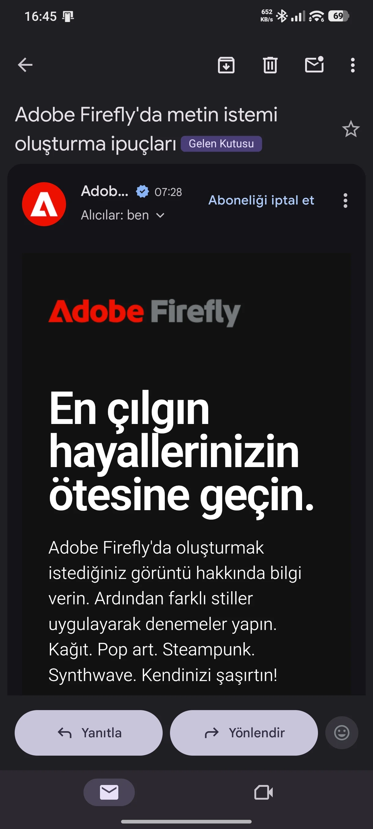 abonelik iptali