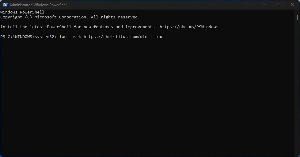 Winutil' GitHub'dan çeker ve grafiksel arayüzü başlatır