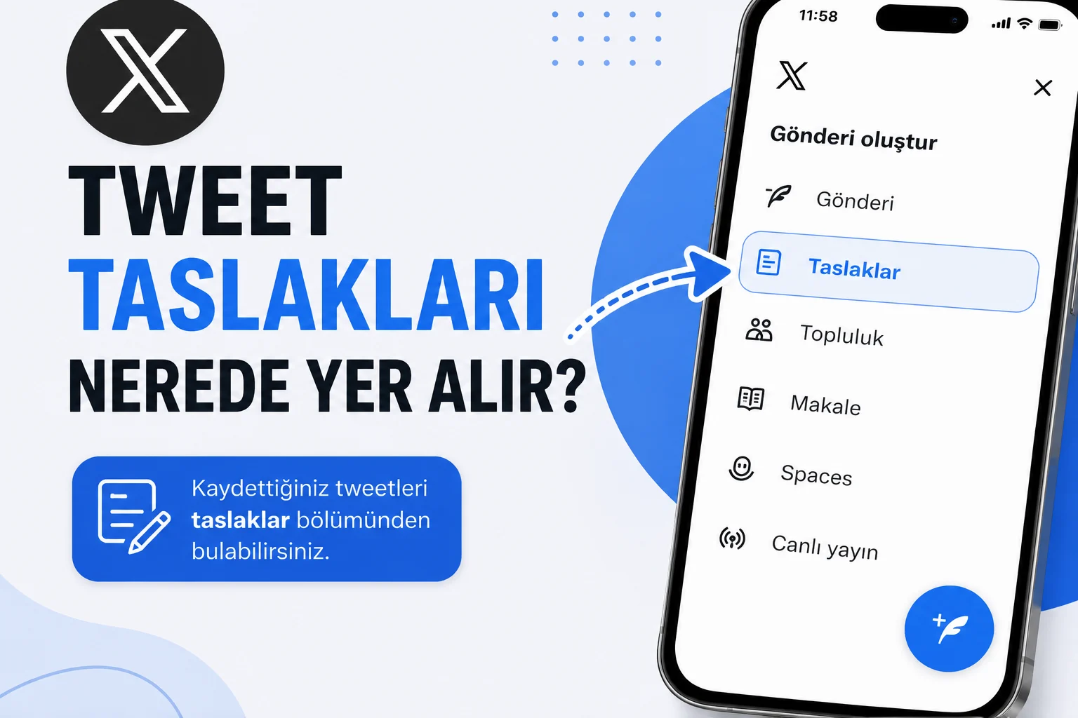 X Tweet Taslakları Nerede Yer Alır
