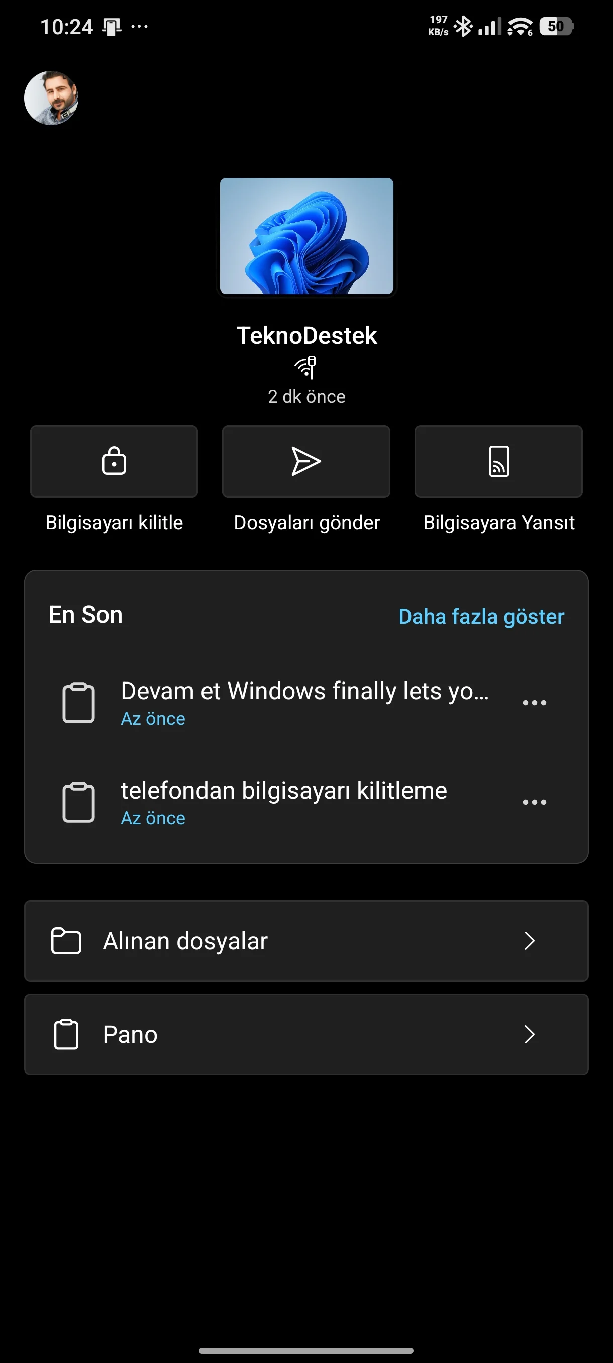 Telefondan Bilgisayarı Kilitleme