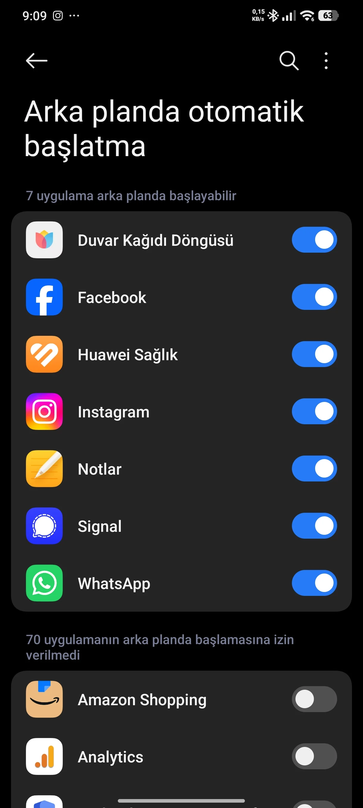 HyperOS 3 Batarya Sorununu için Otomatik Başlatmayı Kapat