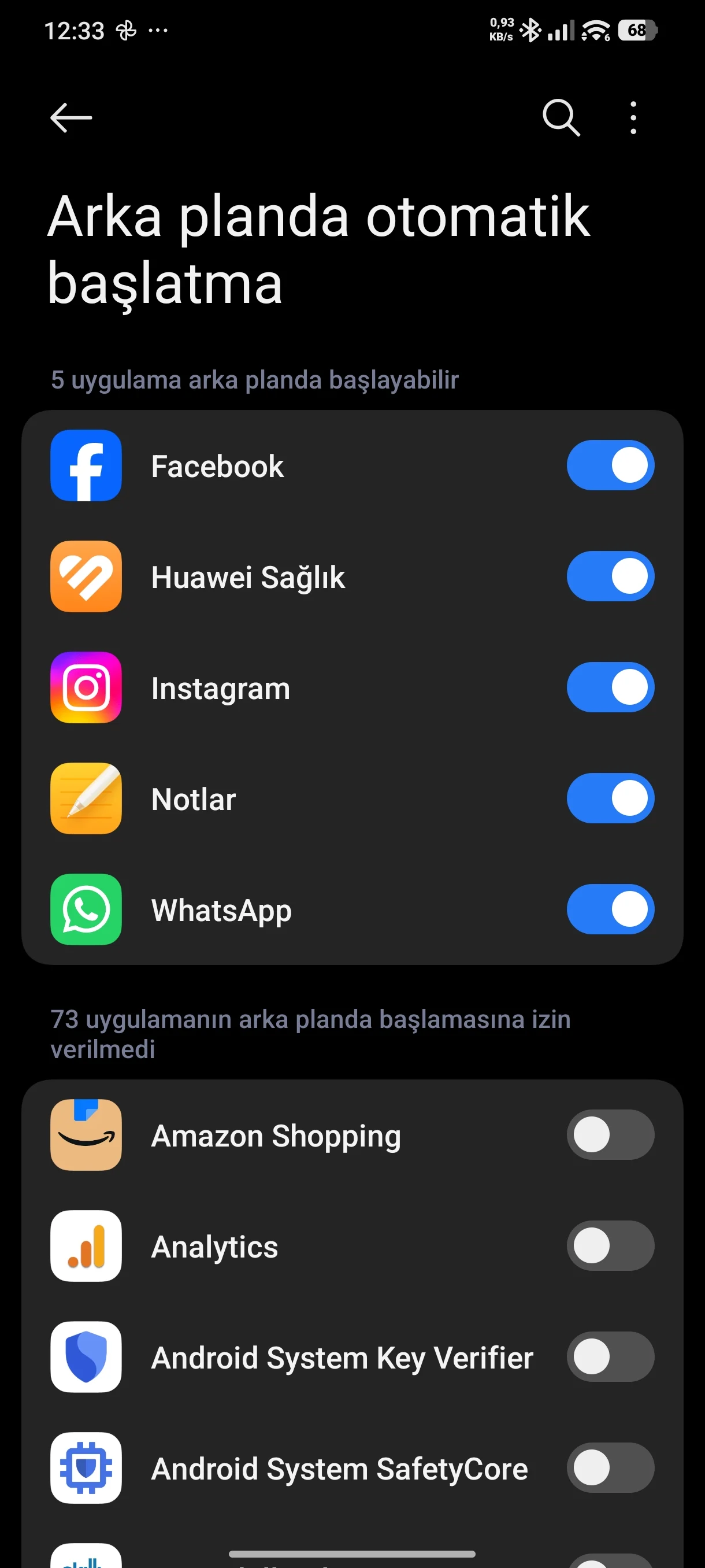 HyperOS 3 Performans Sorunları için Otomatik Başlangıç Ayarlarını Düzenleme