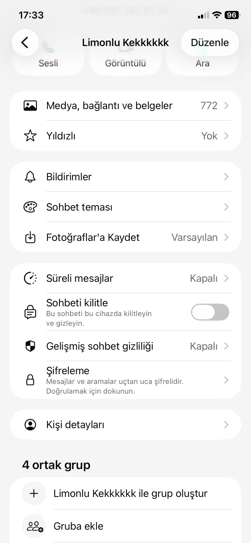 WhatsApp gelişmiş sohbet WhatsApp gelişmiş sohbet