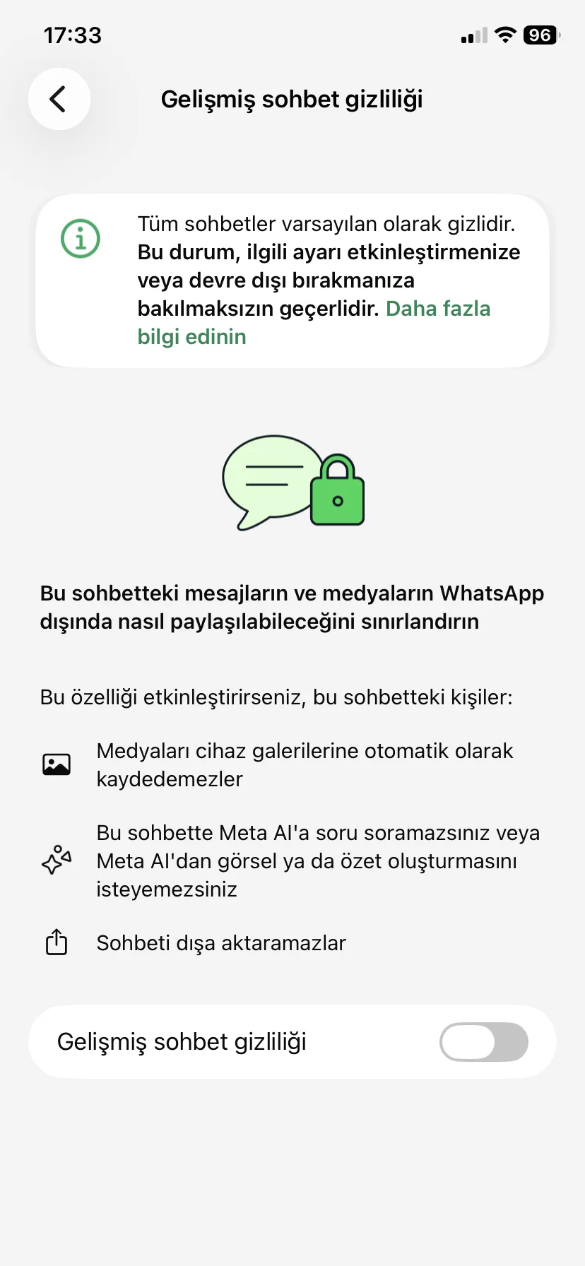 WhatsApp Gelişmiş Sohbet Gizliliği Nedir? Nasıl Açılır? WhatsApp Gelişmiş Sohbet Gizliliği Nedir? Nasıl Açılır?