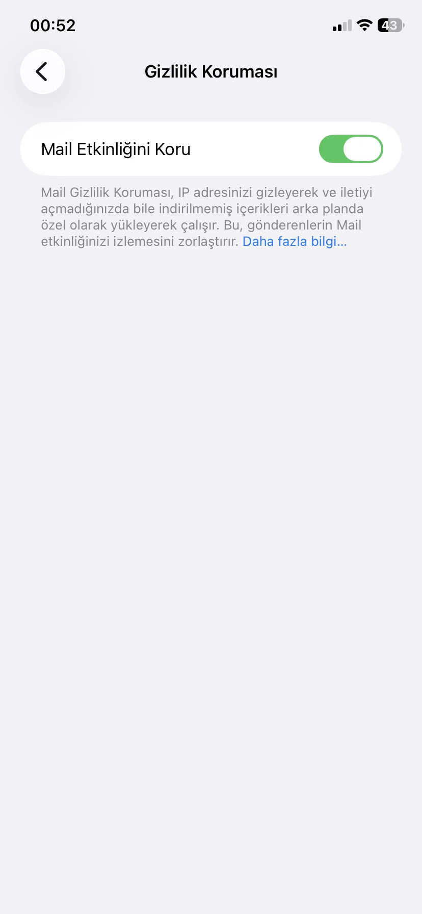 iPhone Mail Etkinliğini Koruma Nasıl Açılır?