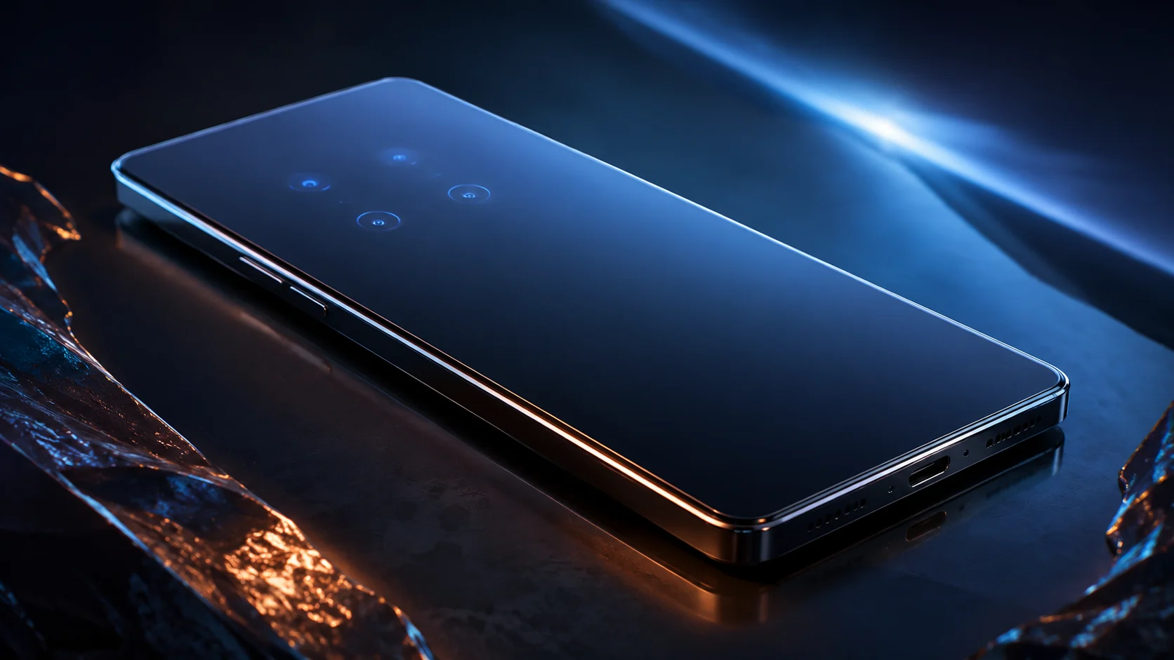 Kamera Çıkıntısı olmayan yeni telefon tasarımı düz arka yüzeyiyle futuristik biçimde sergileniyor.