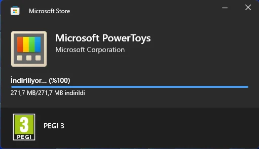 Microsoft Store PowerToys Ekran Görüntüsü