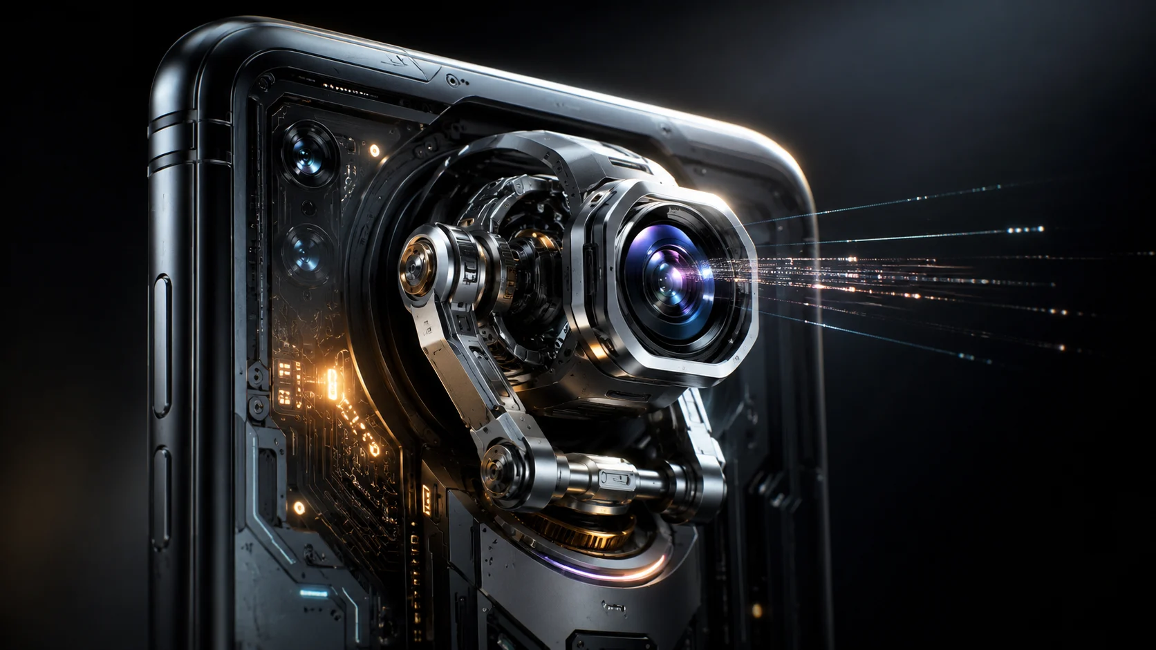 Robot Kameralı Android Telefonlar gelişmiş mekanik lens modülüyle odak takibi yapar.