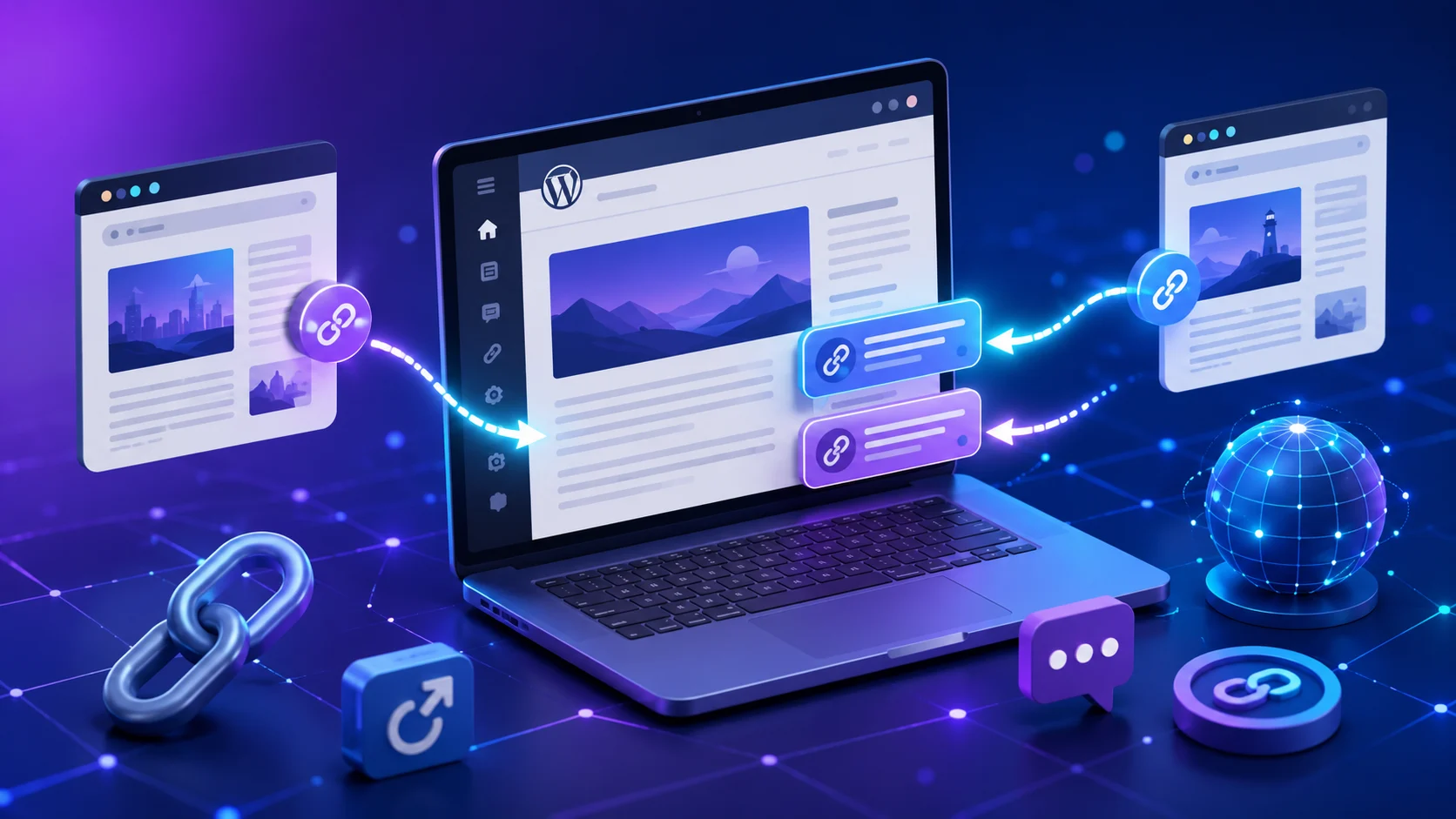 Trackback nedir, bloglar arası bağlantı bildirimlerini gösteren modern WordPress ekranı.