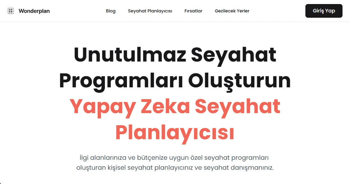 Yapay Zeka ile Seyahat Planlama için Wonderplan Ne Kadar Güvenilir