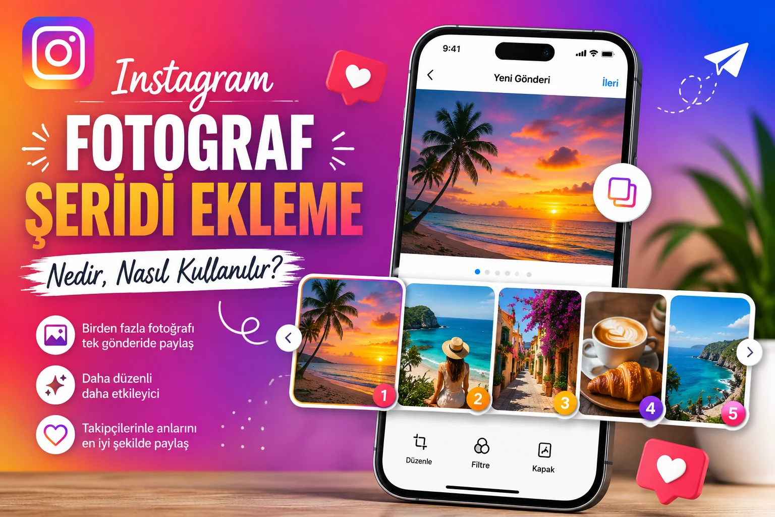 Instagram Fotoğraf Şeridi Ekleme