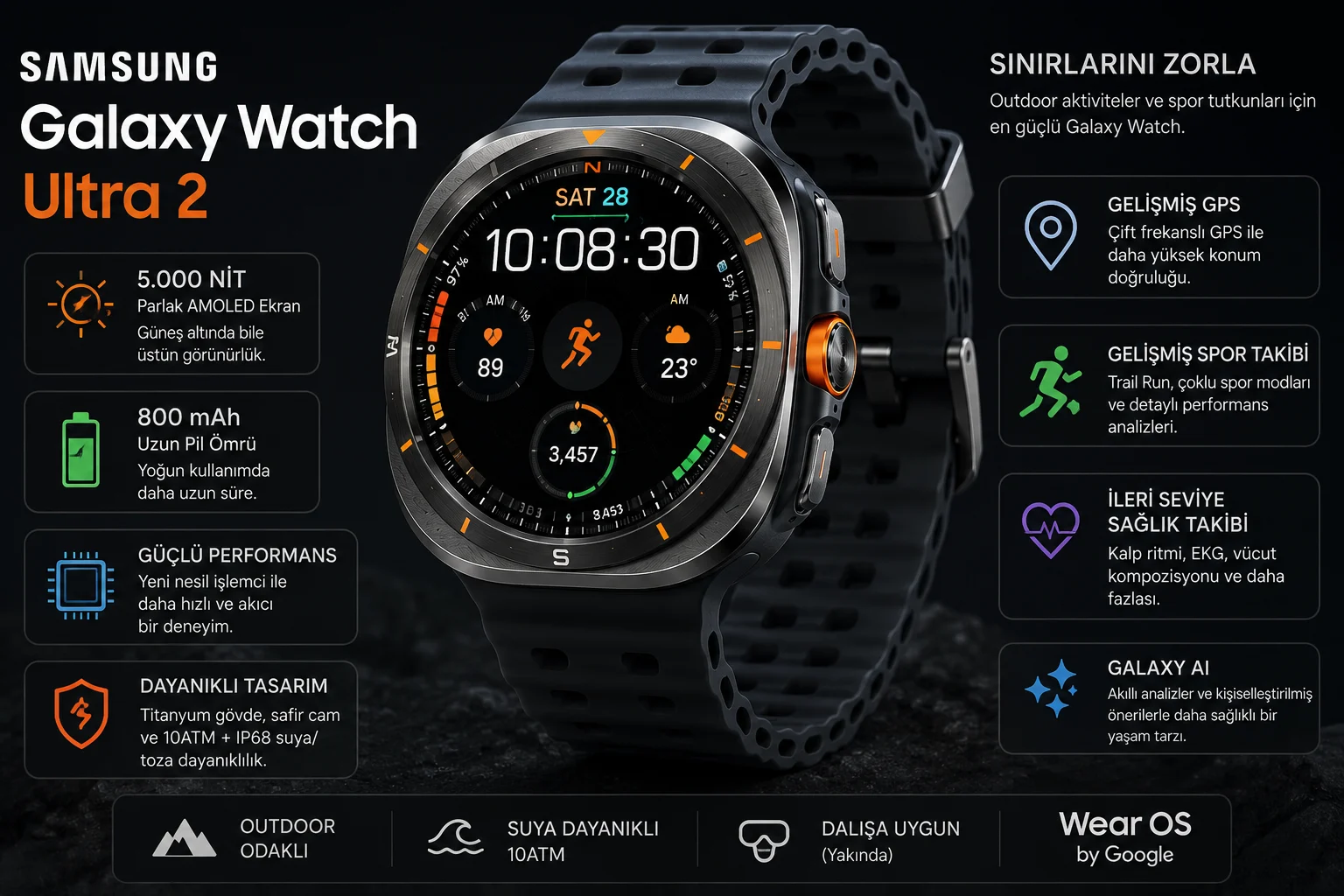 Samsung Galaxy Watch Ultra 2: Özellikleri, Yenilikleri ve Merak Edilenler