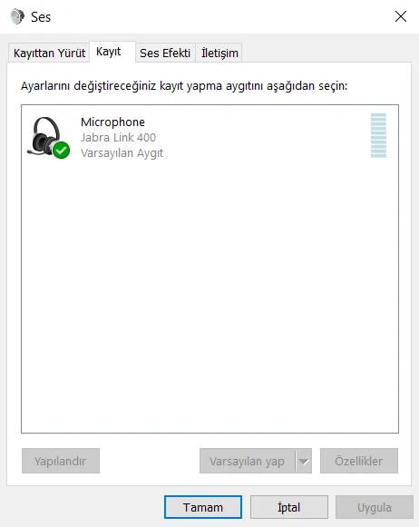 Windows 11 USB Mikrofon Ses Sorunu Çözümü