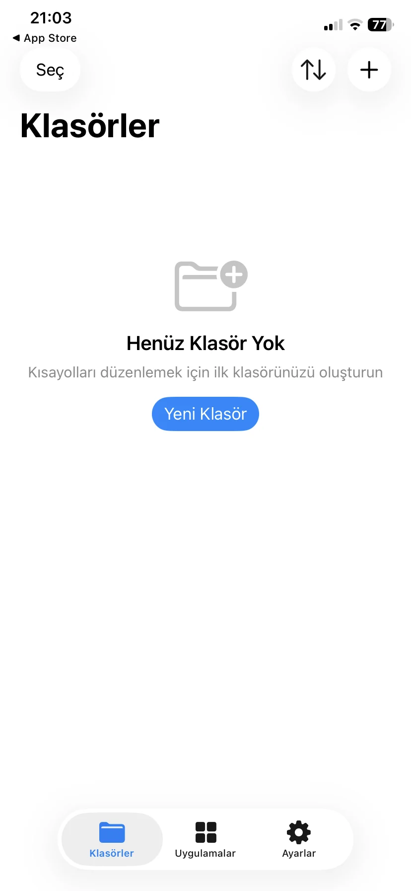 iPhone MiniFolder uygulama klasörü nedir?