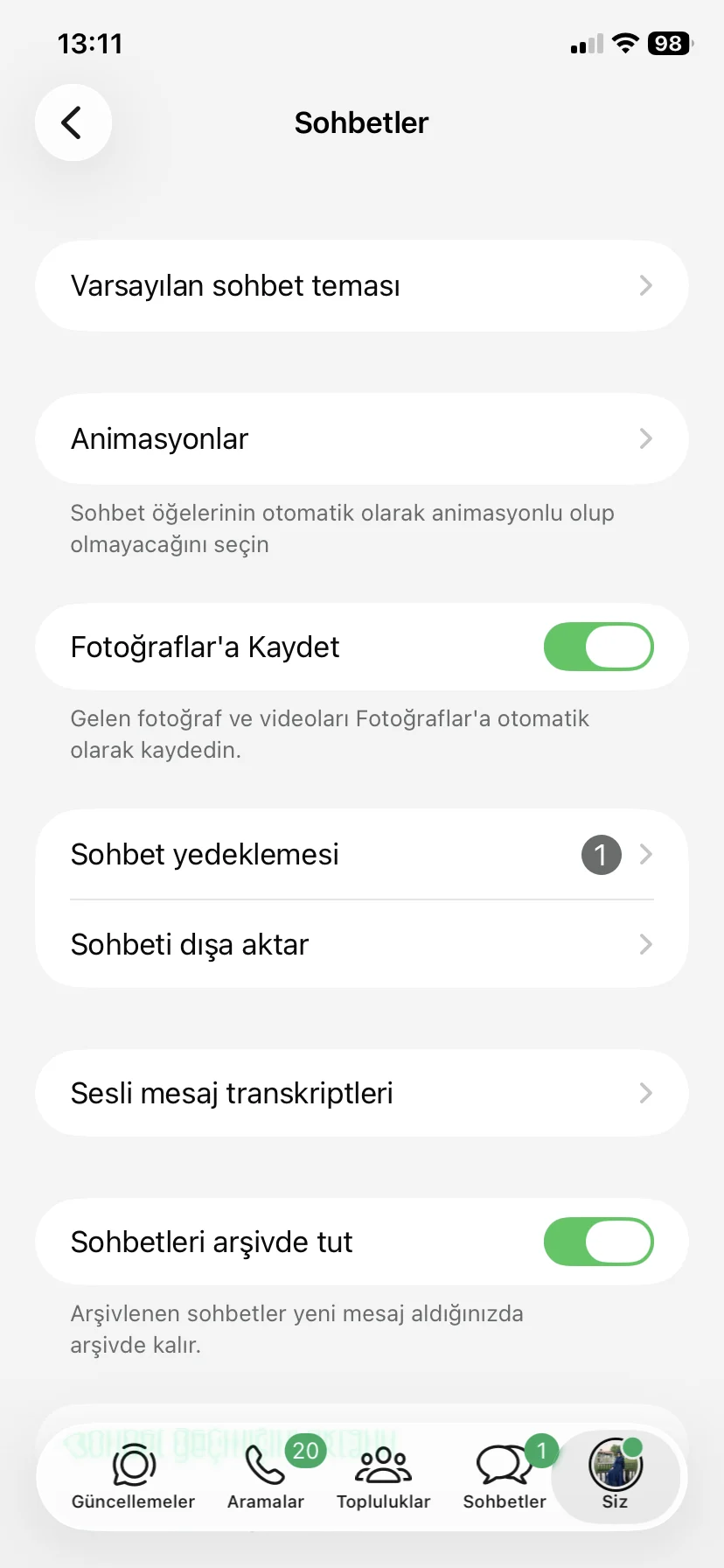 sohbet animasyonu