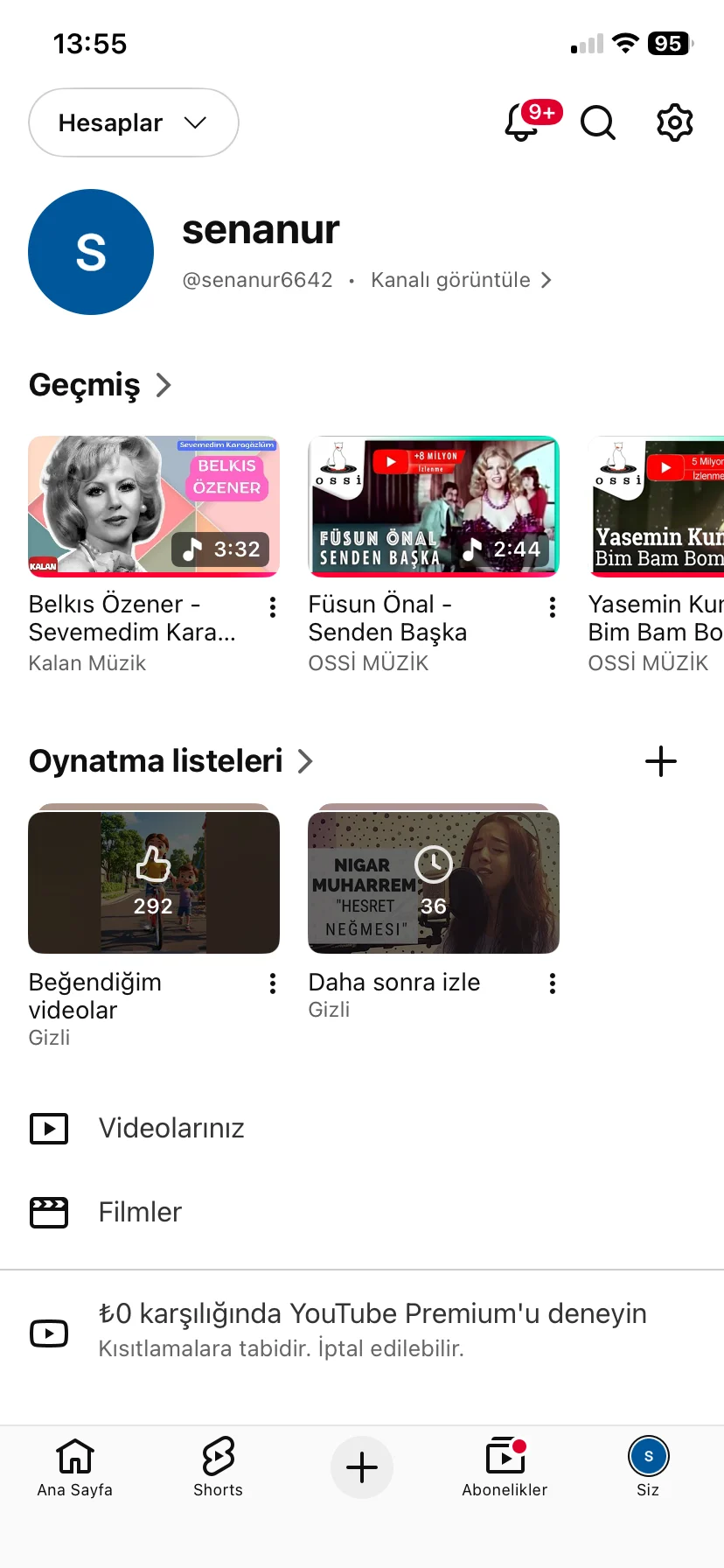 Shorts kullanımını sınırlandırma