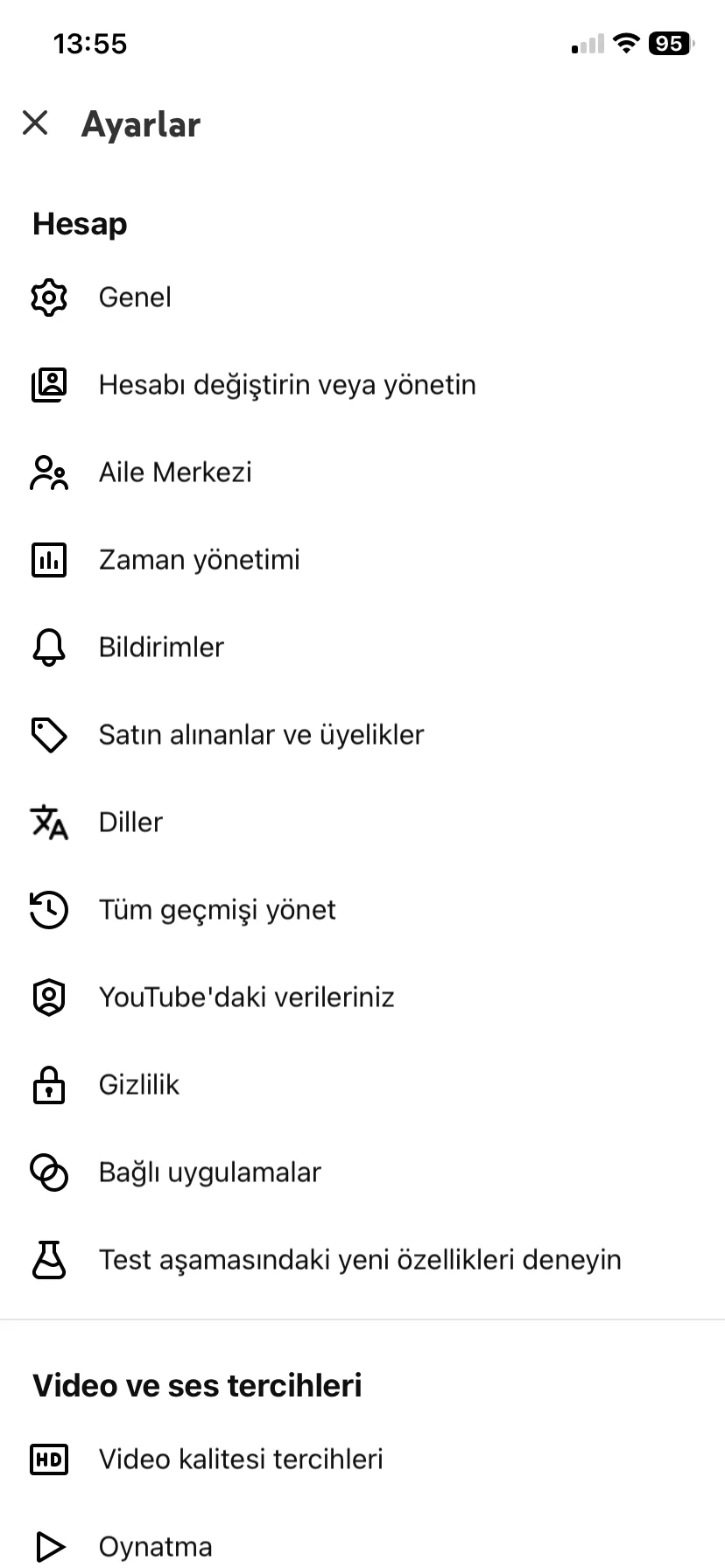 Shorts kullanımını sınırlandırma