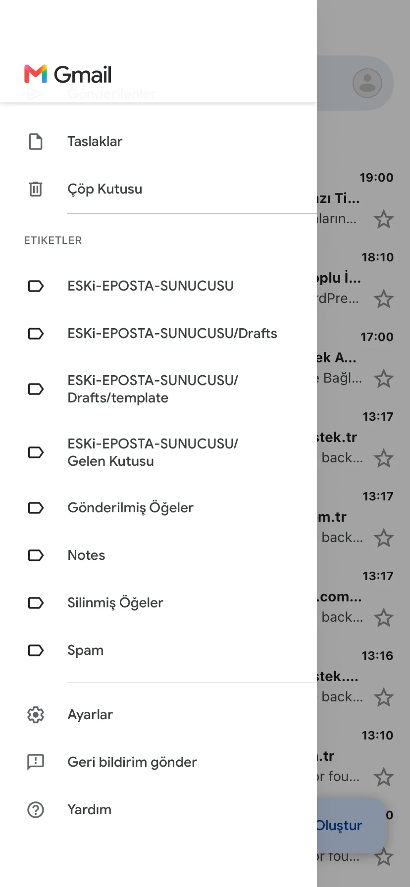 Gmail'de Mail adresi değiştirme