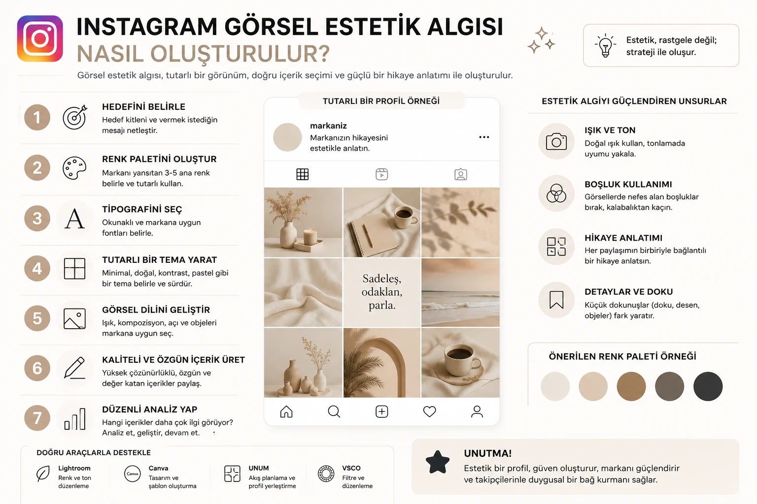 Instagram Görsel Estetik Algısı Nasıl Oluşturulur Yolları Neler