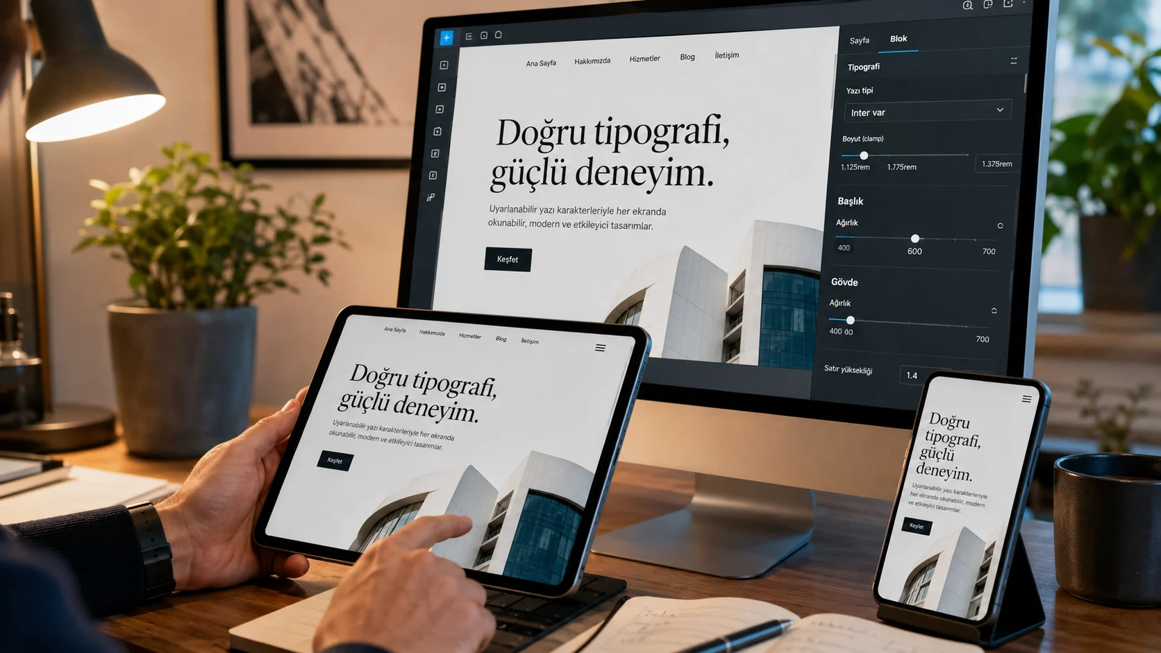 WordPress Temalarında Değişken Yazı Tiplerini Kullanma için theme.json düzenleyen web geliştiricisi