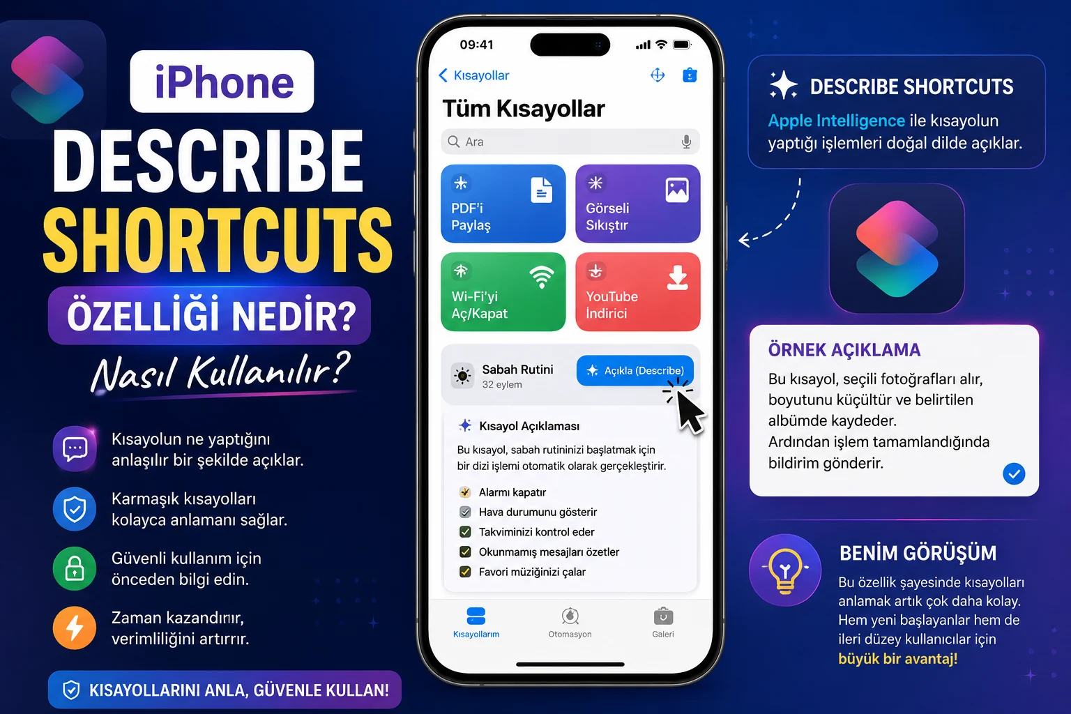 iPhone Describe Shortcuts Özelliği Nedir?