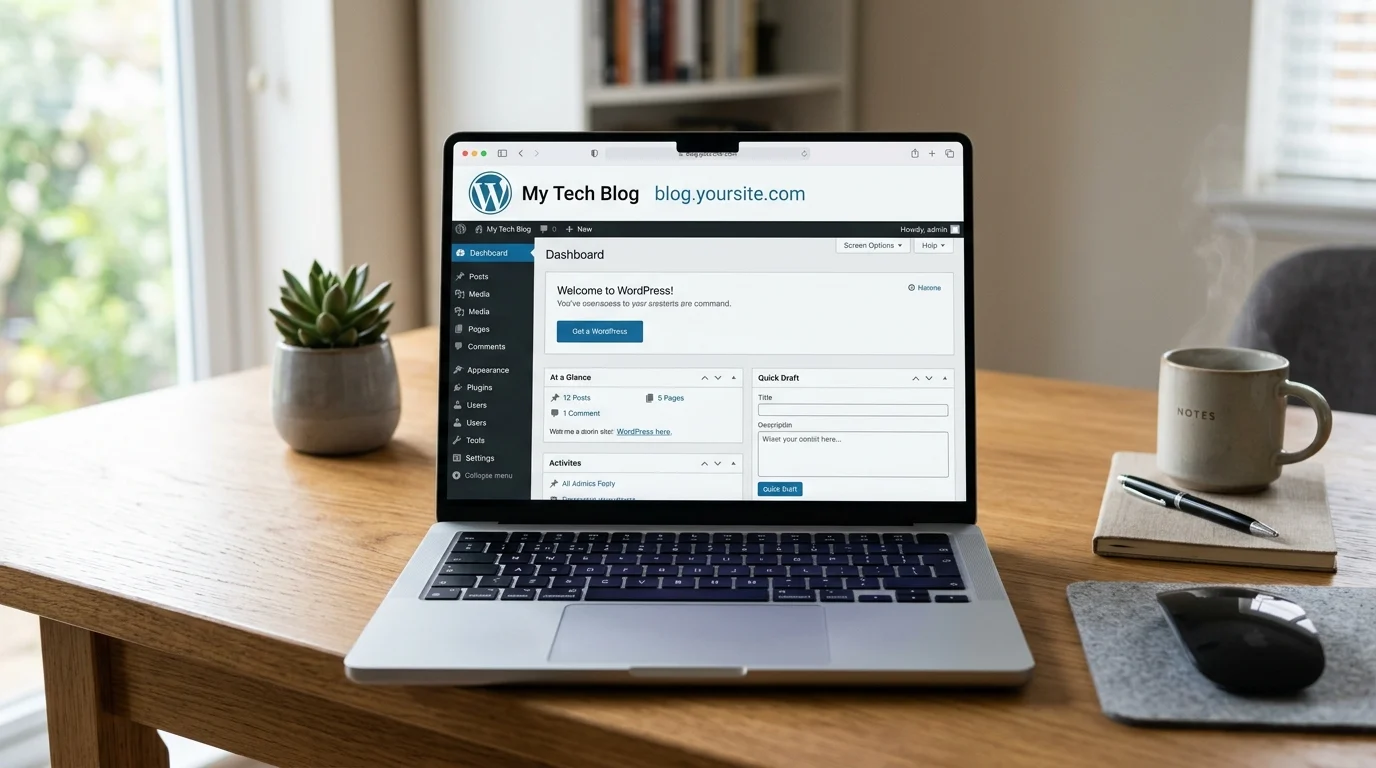 Alt alan adına WordPress kurulumu ile blog veya proje sitelerini bağımsız yönetebilirsiniz.