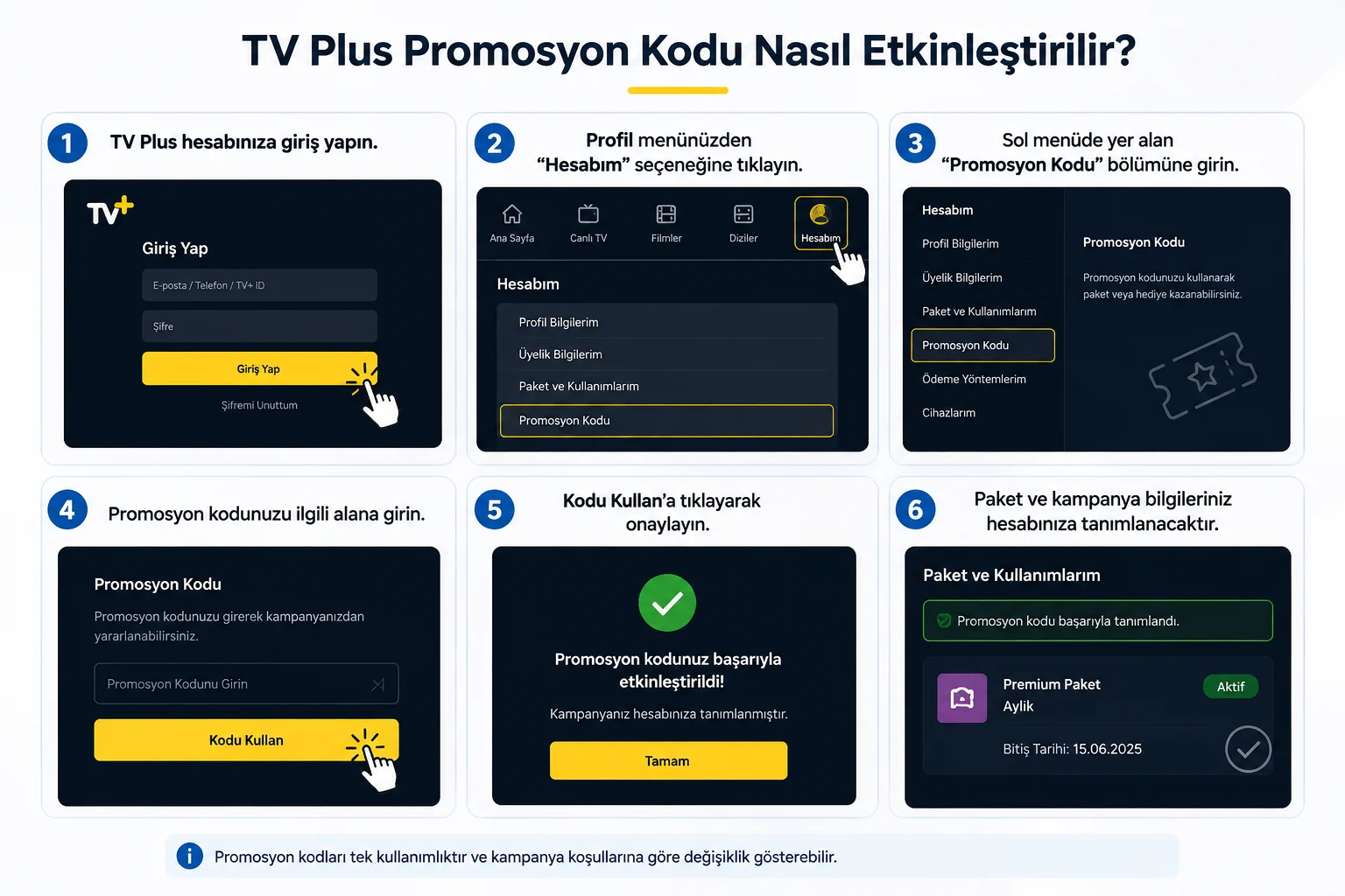 TV Plus Promosyon Kodu Nasıl Etkinleştirilir