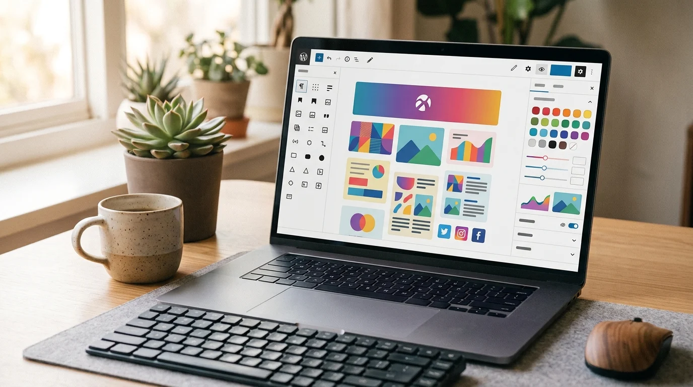 FSE WordPress Blok Temaları kullanılarak hazırlanan özelleştirilebilir blok düzenleme ekranı örneği.