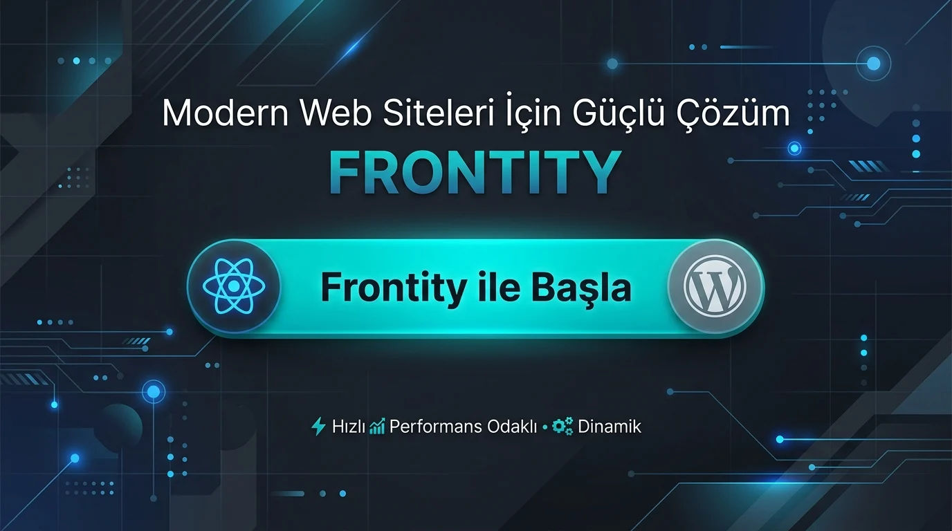 Frontity ile Headless WordPress için React ve WordPress bağlantısı