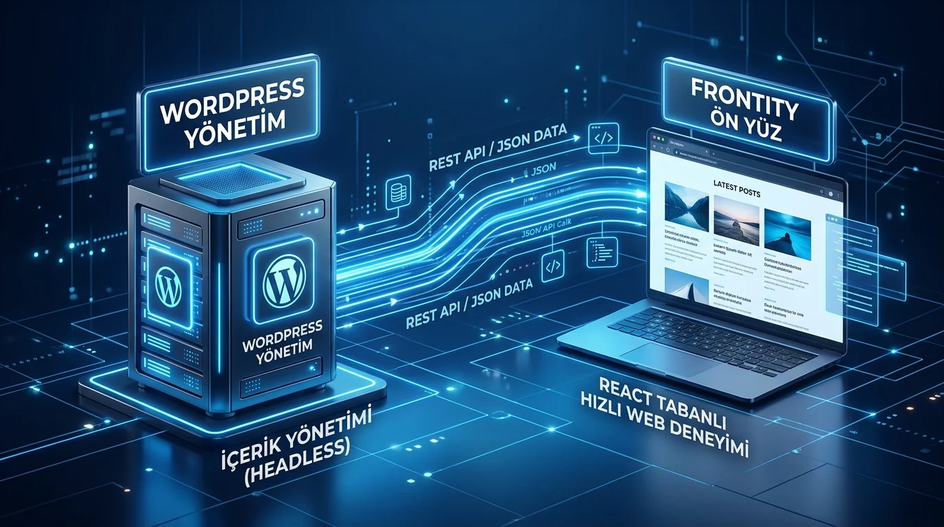 Frontity ile Headless WordPress kurulumu, tablet ve telefonda hızlı blog deneyimi