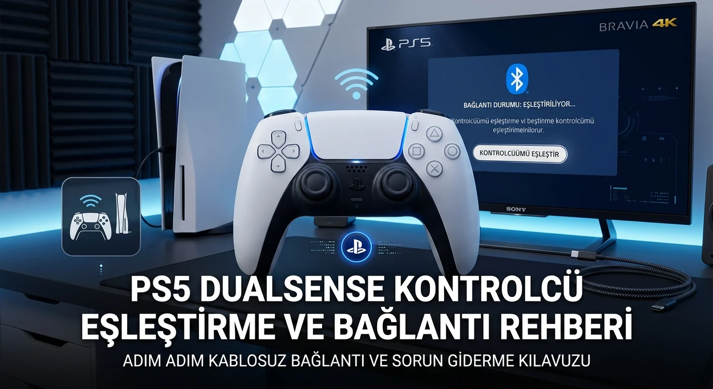 PS5 DualSense Kontrolcü Eşleştirme