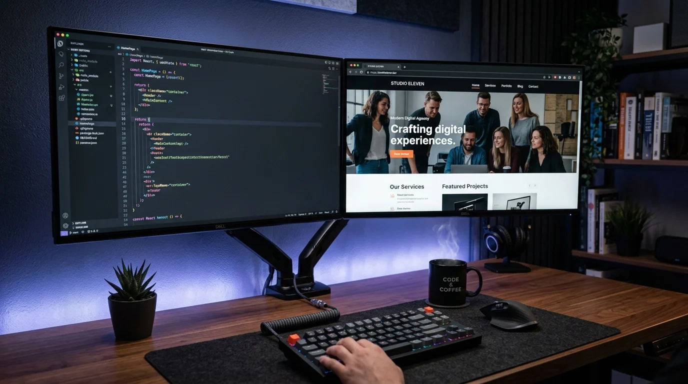 WordPress Teması Geliştirme için React kodu ve API notları bulunan geliştirici çalışma masası