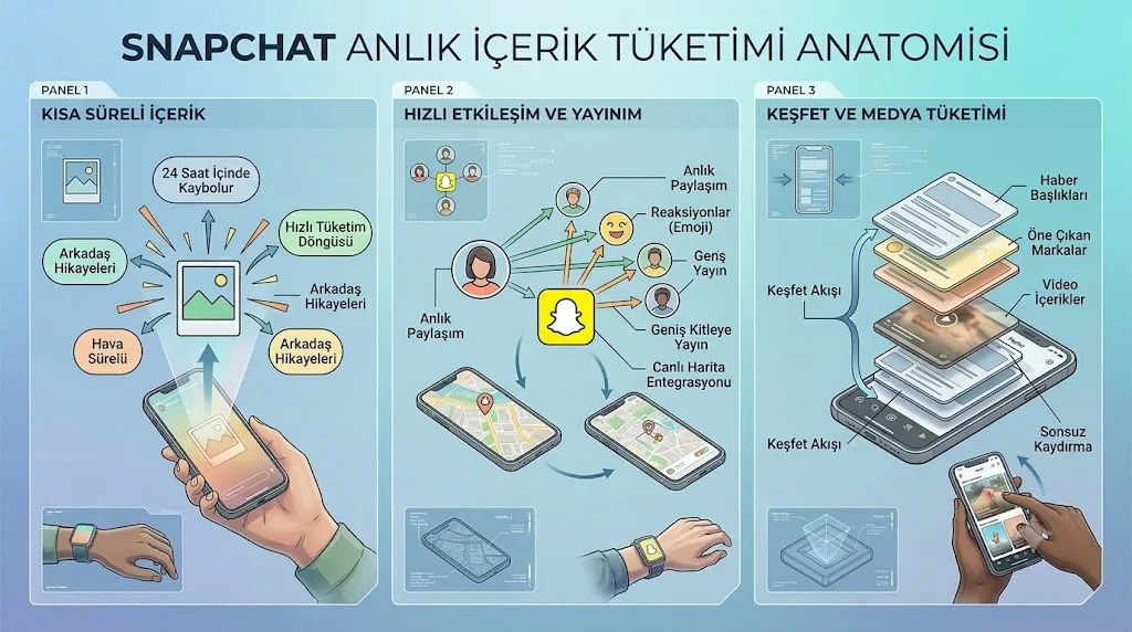Snapchat Anlık İçerik Tüketimi Nedir Nasıl Kontrol Edilir