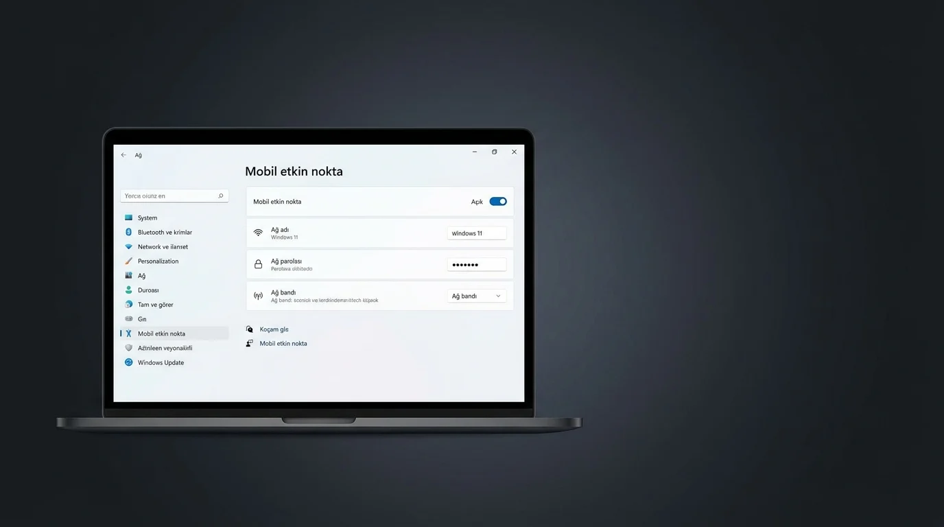 Windows 11 Bilgisayarı Router Olarak Kullanmak