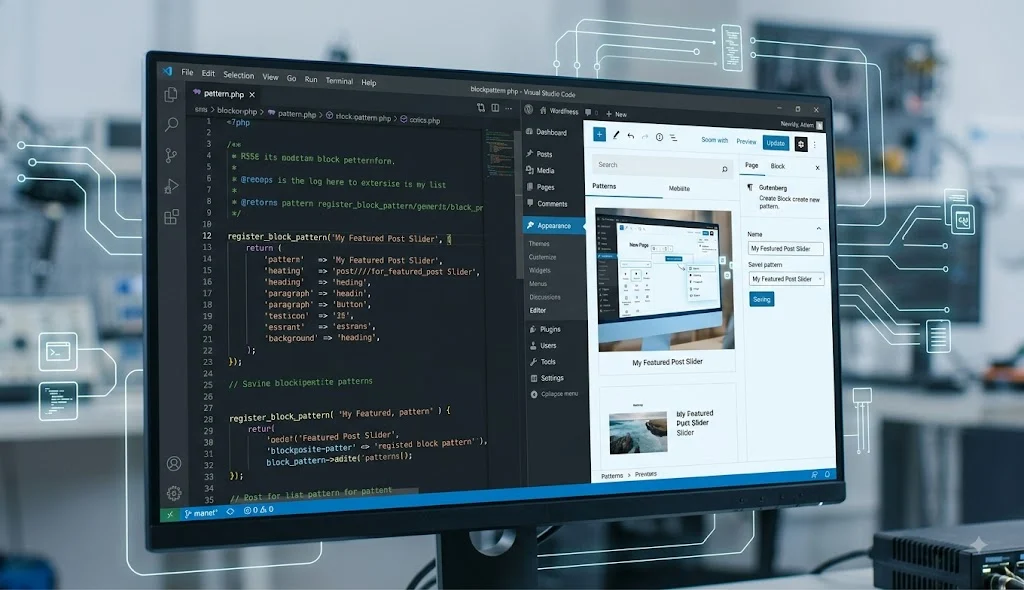 WordPress blok şablonları kod ve görsel düzenleme süreçlerini tek yapıda birleştirir.