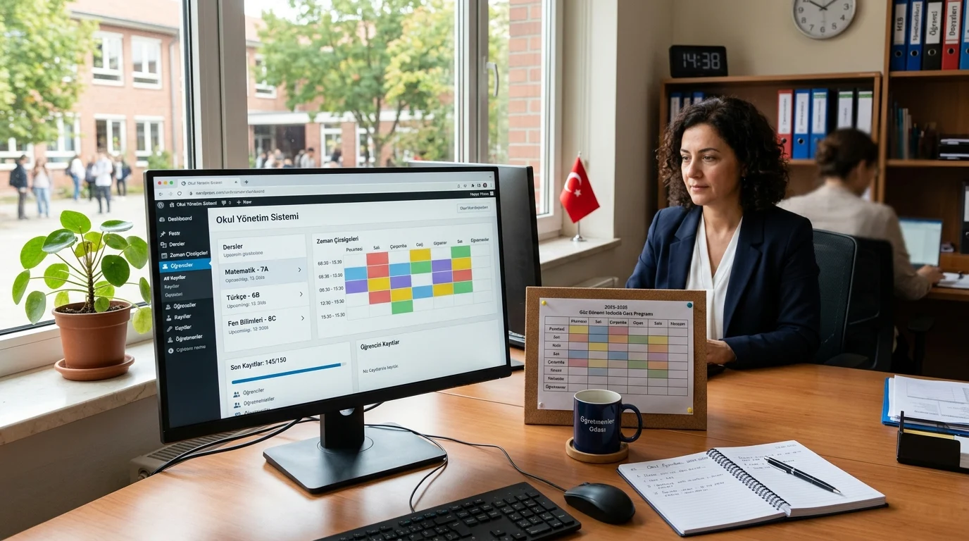 WordPress eğitim eklentileri öğretmenlerin ders programı, öğrenci kaydı ve yönetimini destekliyor.