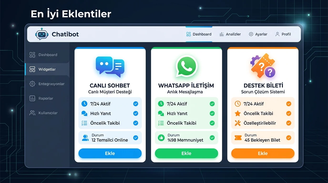 WordPress mesajlaşma eklentileri, canlı sohbet, WhatsApp ve destek bileti seçeneklerini karşılaştırmayı kolaylaştırıyor.