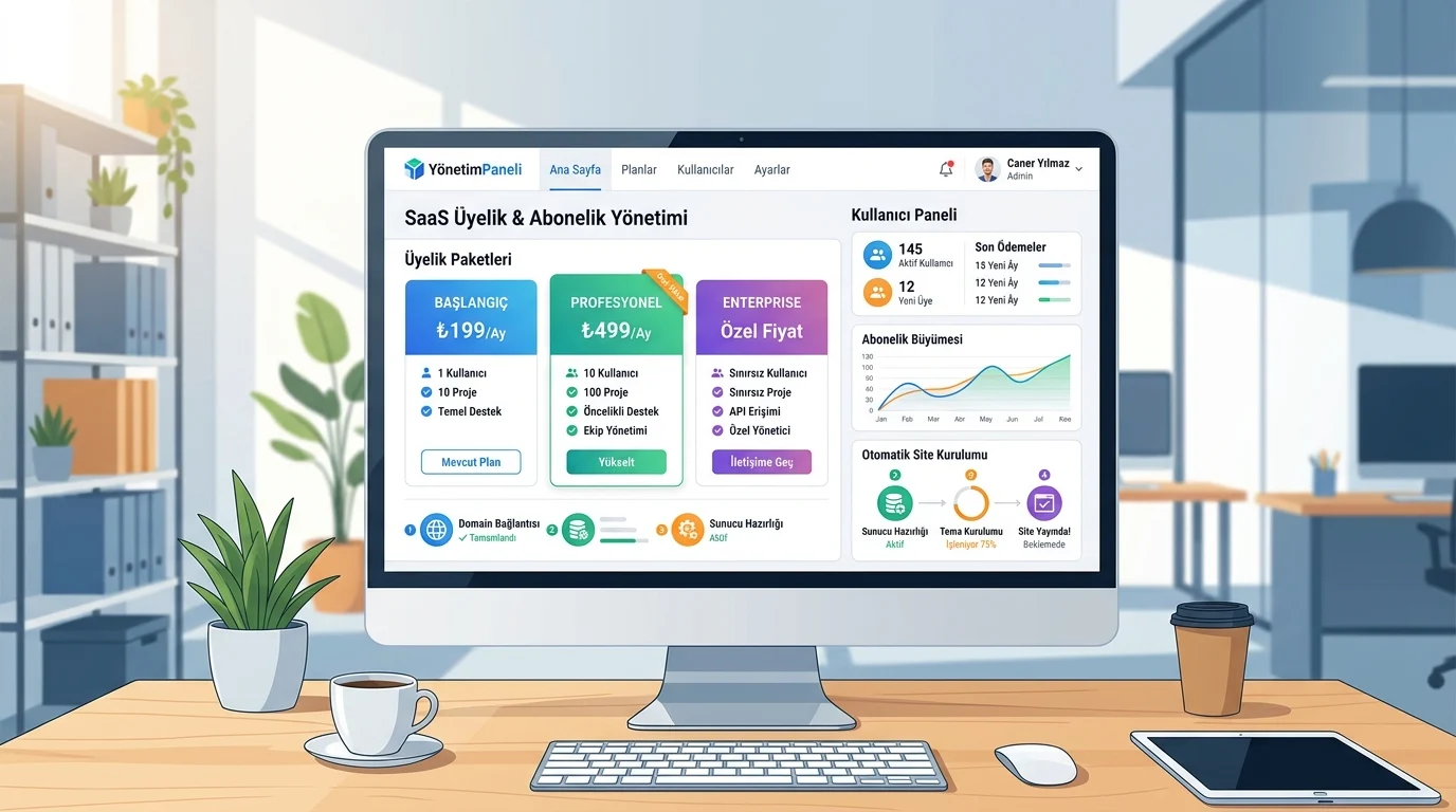 WordPress Multisite ile SaaS abonelik, ödeme ve otomatik site kurulumunu tek panelde yönetir